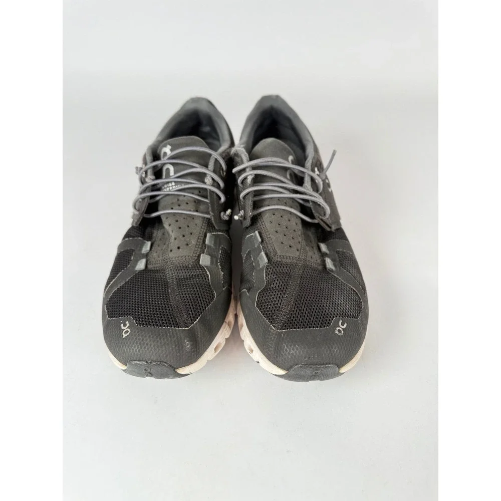 On Cloud‎ Women Black White Running Shoes Sneakers W8 Low Top Mesh CloudTec